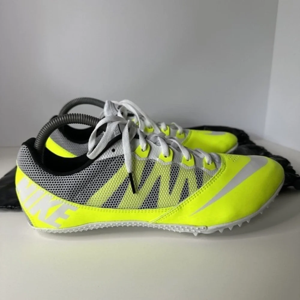 Men's NIKE RIVAL S Track & Field Shoes Size 11.5. Neon Yellow Green‎ New W/ Bag.